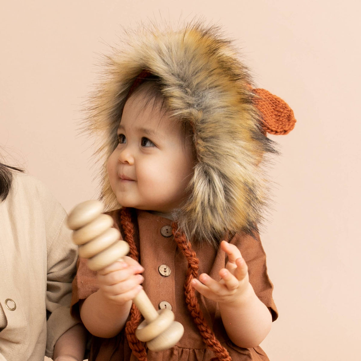 Organic Lennon Lion Baby Bonnet