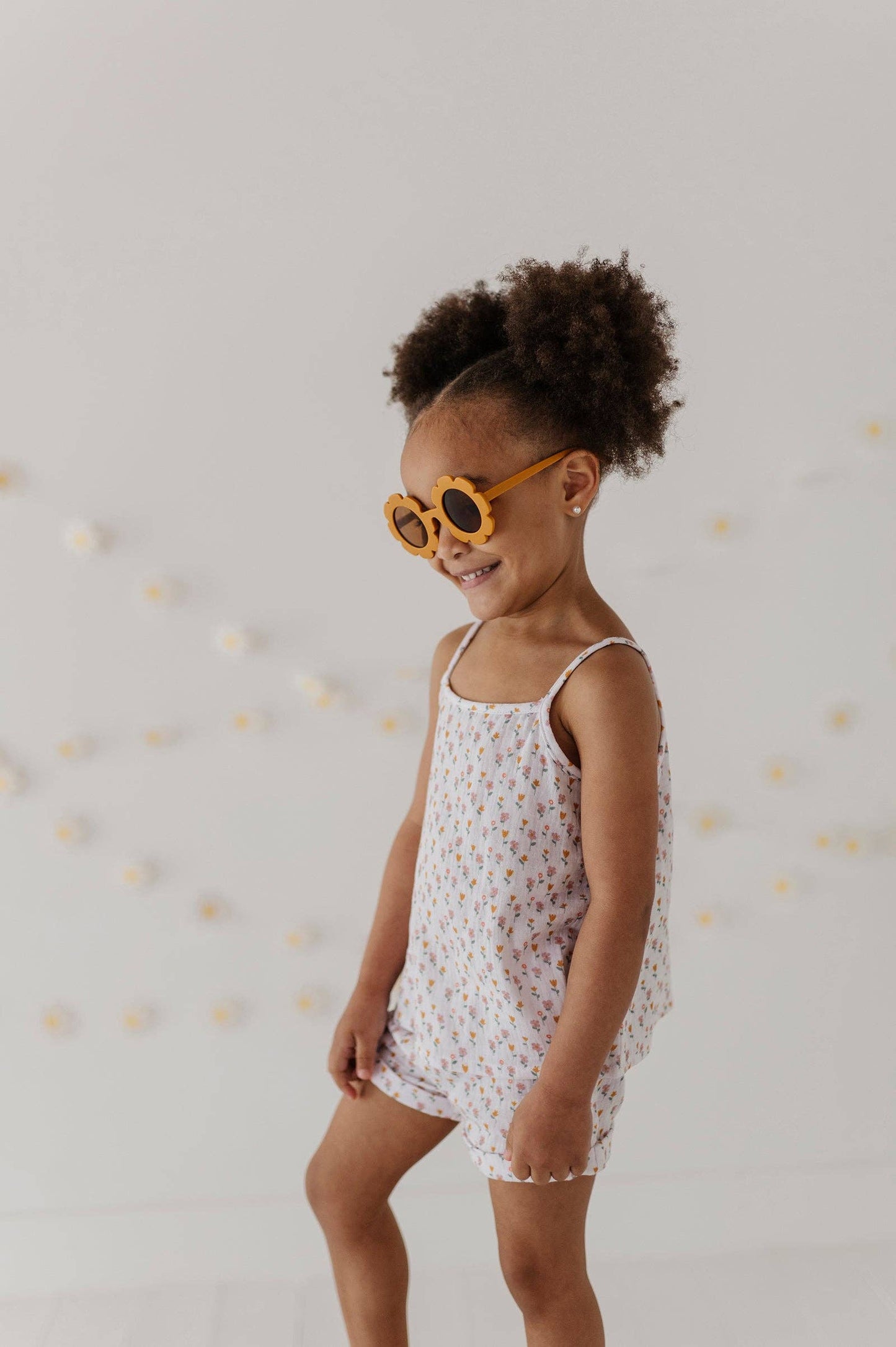 Mini Daisy Gauze Tank & Short Set