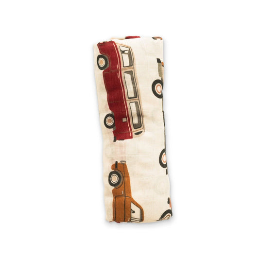 Cars Muslin Swaddle Blanket