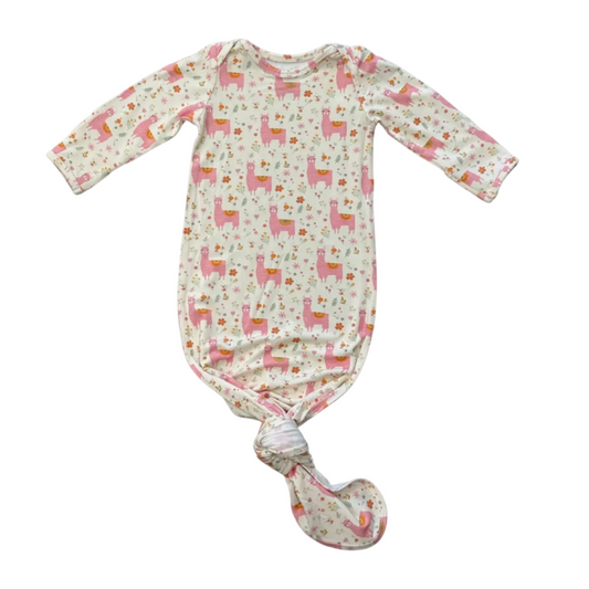 Pink Llamas Bamboo Knotted Sleeper