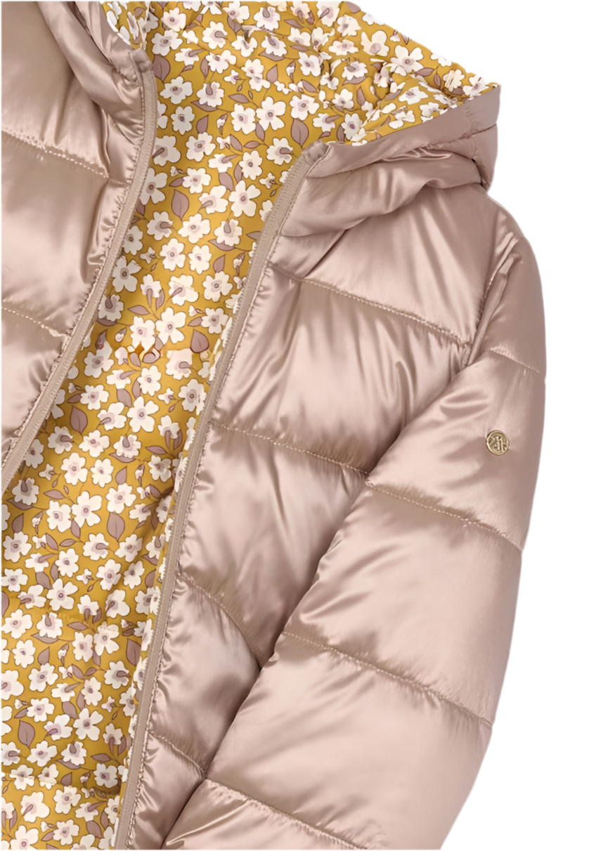Floral Mole Reversible Puffer Jacket
