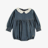 Long Sleeve Bubble: Light Denim
