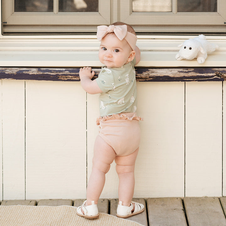 Green Field Lambs S/S Onesie