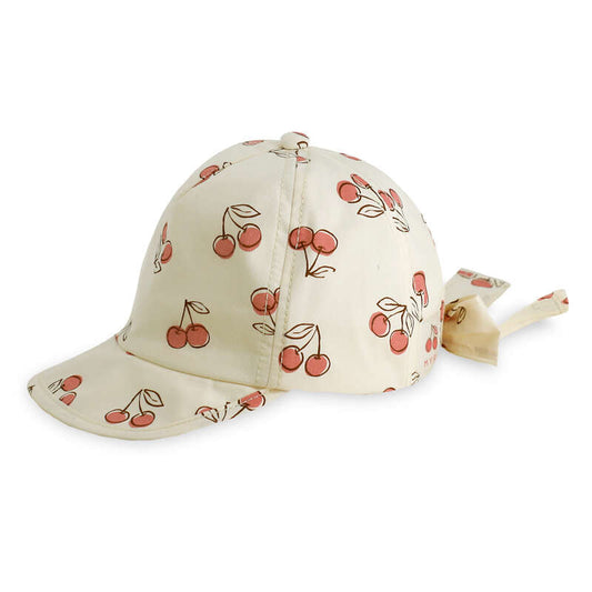 Cream Cherries Baby Cap