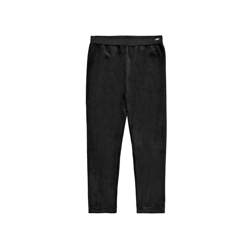 Black Basic Velvet Leggings