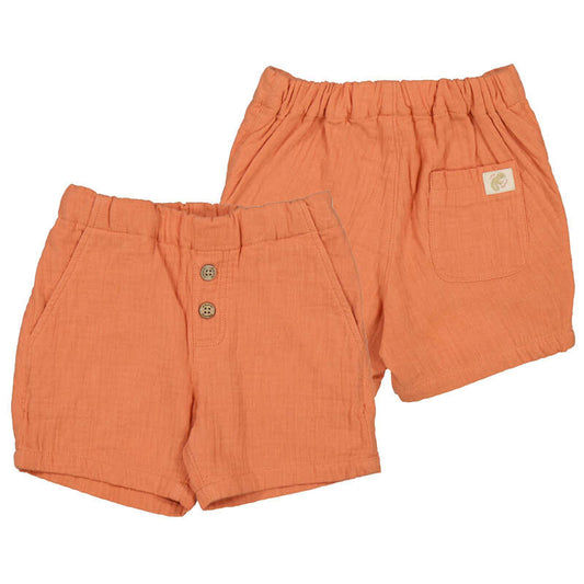 Orange Clay Bambula Shorts