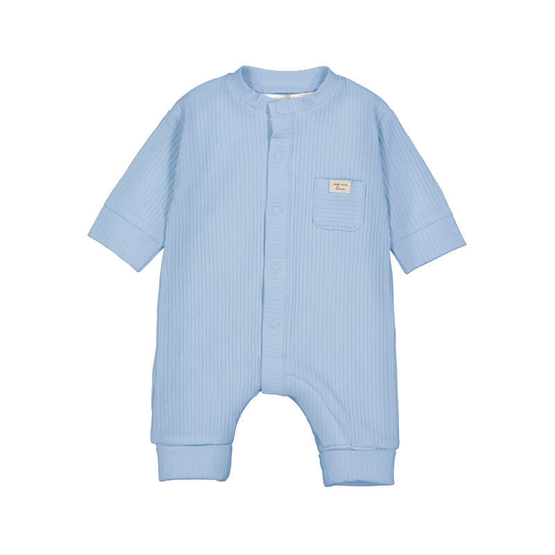 Sky Blue Welcome Rib Romper