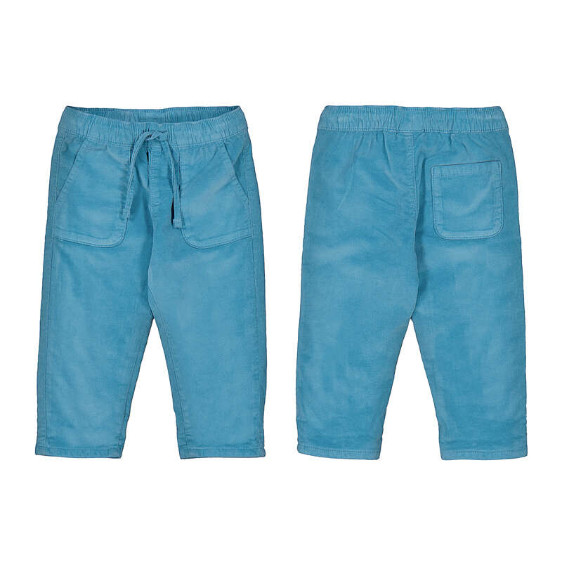 Blue Micro-Cord Lined Trousers