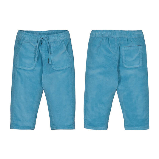 Blue Micro-Cord Lined Trousers