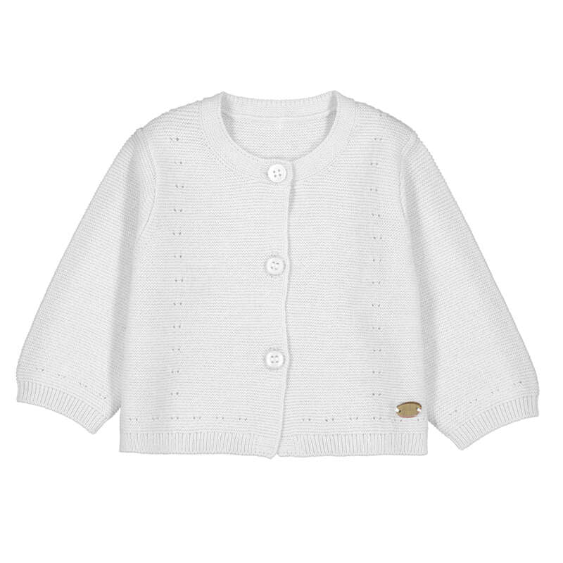 White Knitted Cardigan