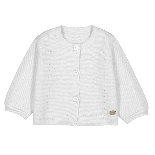 White Knitted Cardigan