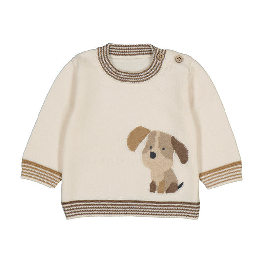 Pottery Dog Stripe Sweater