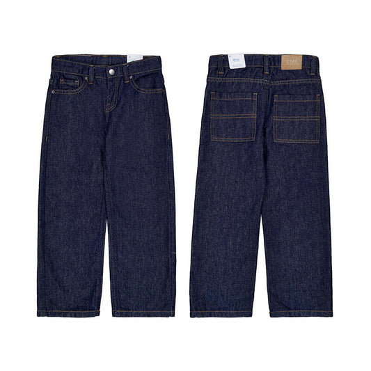 Wide Leg Jeans- Dark Indigo