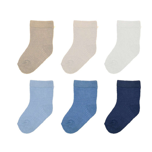 Blue Set of 6 socks