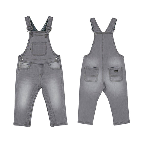 Light Grey Soft denim overalls