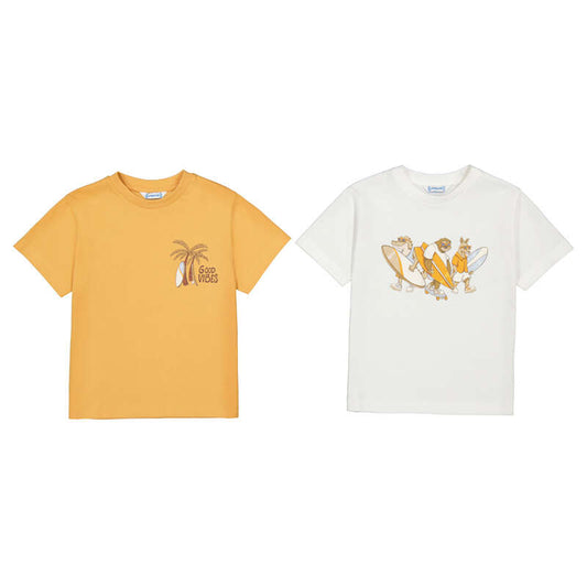 Good Vibes Orange Graphic T-Shirt