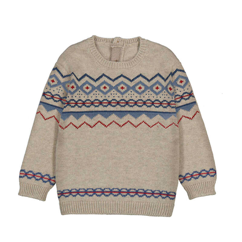 Chai Jacquard Pattern Sweater