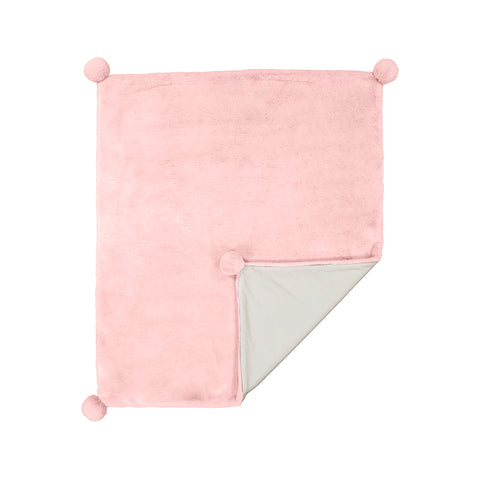Baby Rose Pom pom blanket