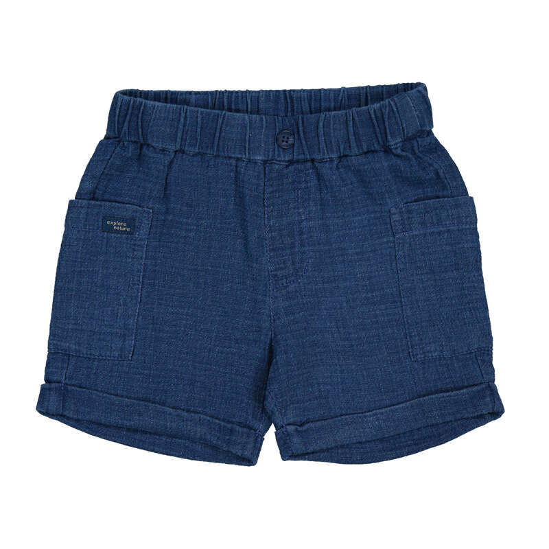 Ocean Blue Denim Bermuda Shorts