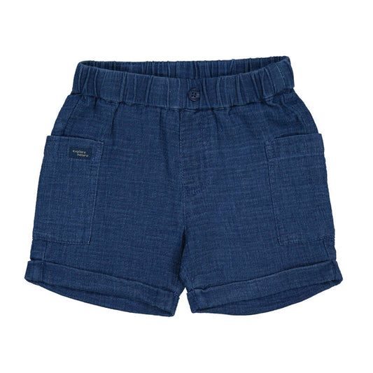 Ocean Blue Denim Bermuda Shorts