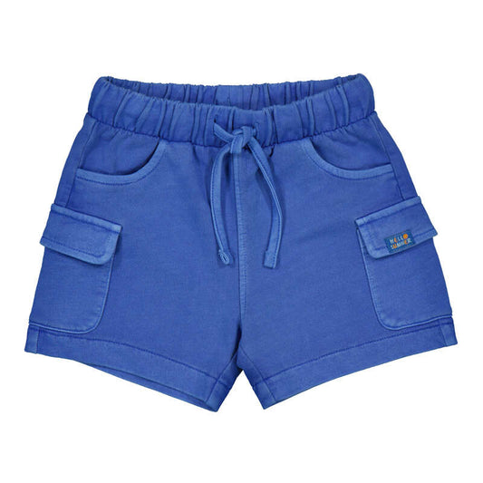 Atoll Blue Cotton Cargo Shorts