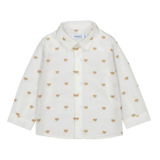 Long Sleeve Bears Button Up Shirt