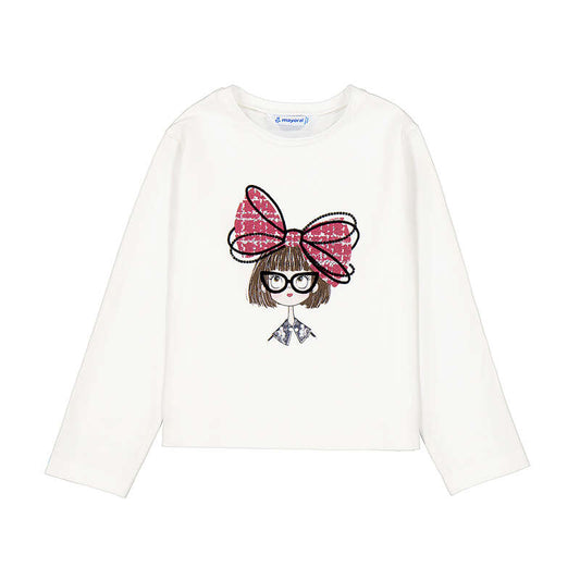 Doll T-Shirt With Red Bow