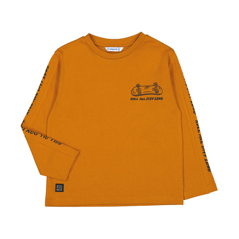 L/s t-shirt: Ochre