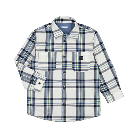 Checked overshirt: Glacial