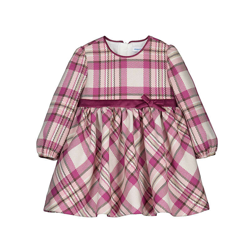 Raspberry Plaid Dress