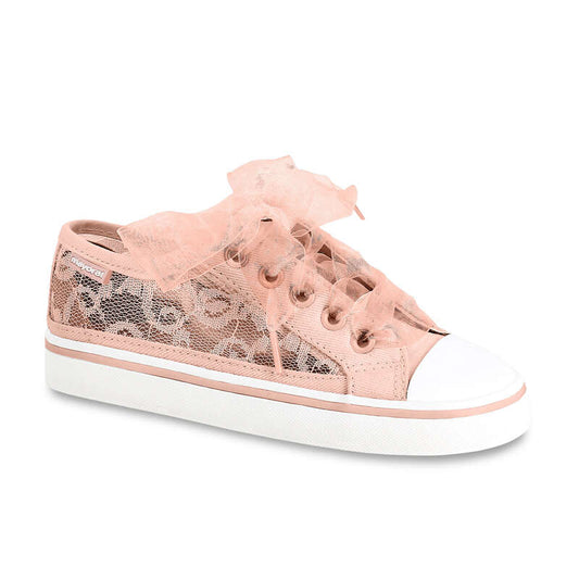 Peach Openwork Sneakers