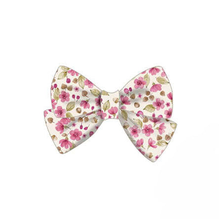 Raspberry Floral Hair Clip
