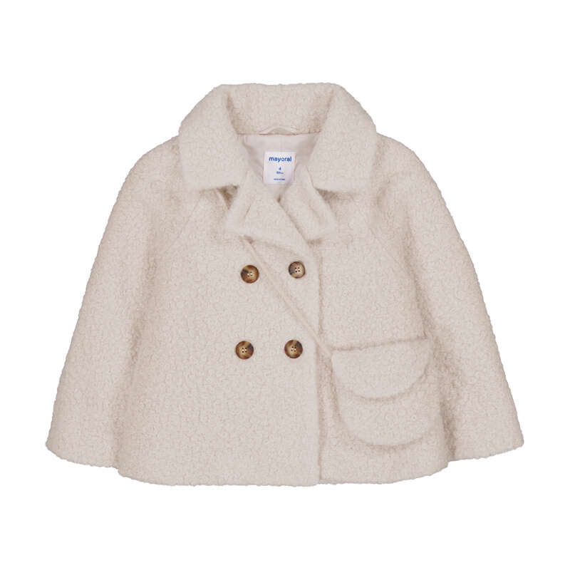 Biscuit Boucle Coat Purse