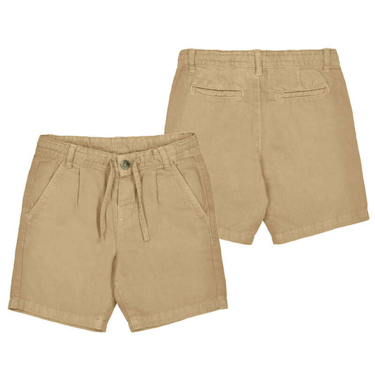 Mocca Linen Relaxed Fit Shorts