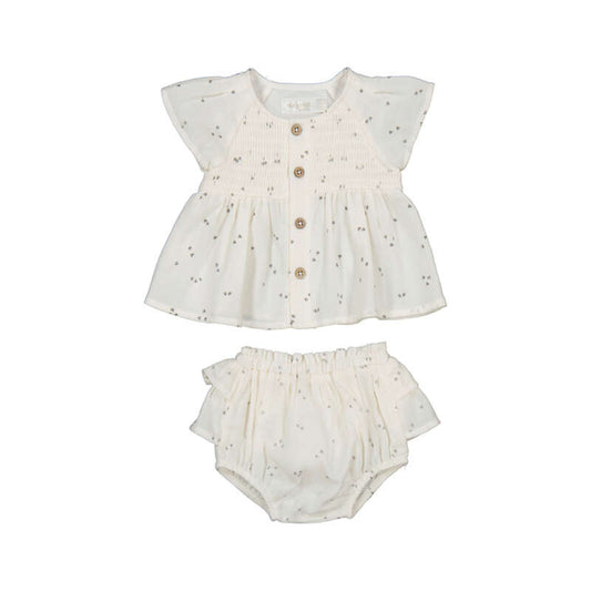 Ceramic Printed Bloomers and Blouse Set