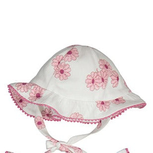 Juicy pink floral cap
