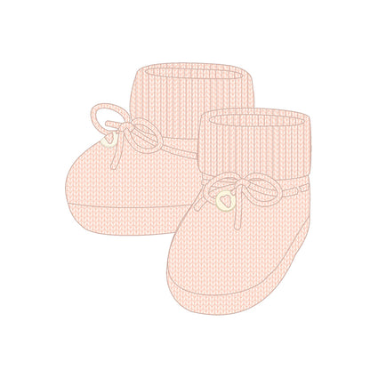 Baby Rose Knit booties