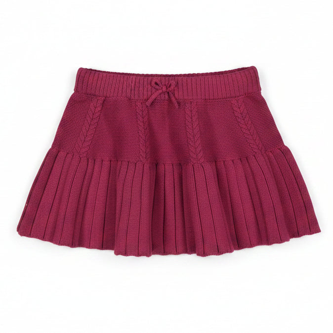 Raspberry Tricot Skirt
