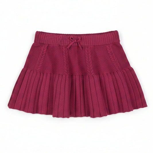 Raspberry Tricot Skirt