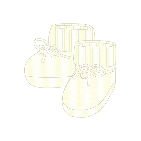 Natural Knit booties