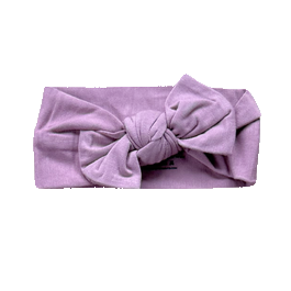 Bamboo Bow Headband - Plum