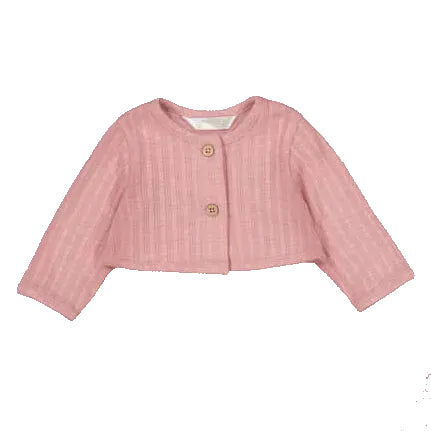 Pink Cotton Knit Cardigan