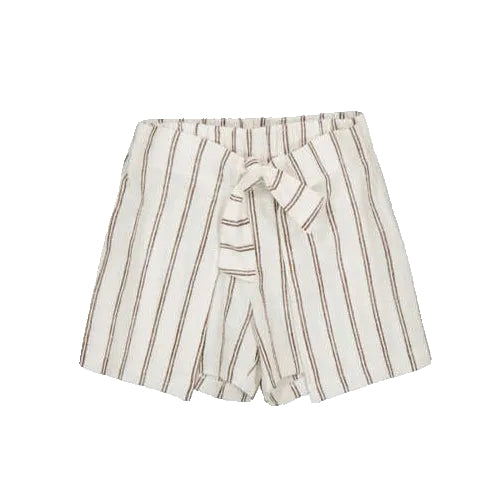 Beige Striped Skort