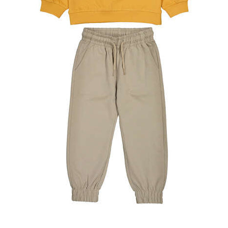 Tan Skater Drawstring Joggers