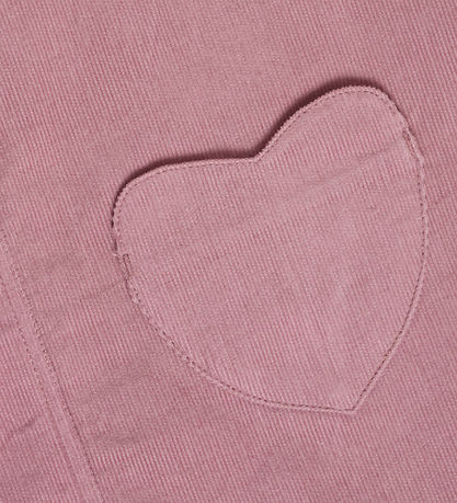 Nostalgia Rose Corduroy Overall Dress