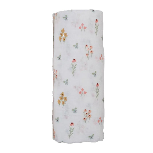 Lulujo Cotton Swaddles - Flowers