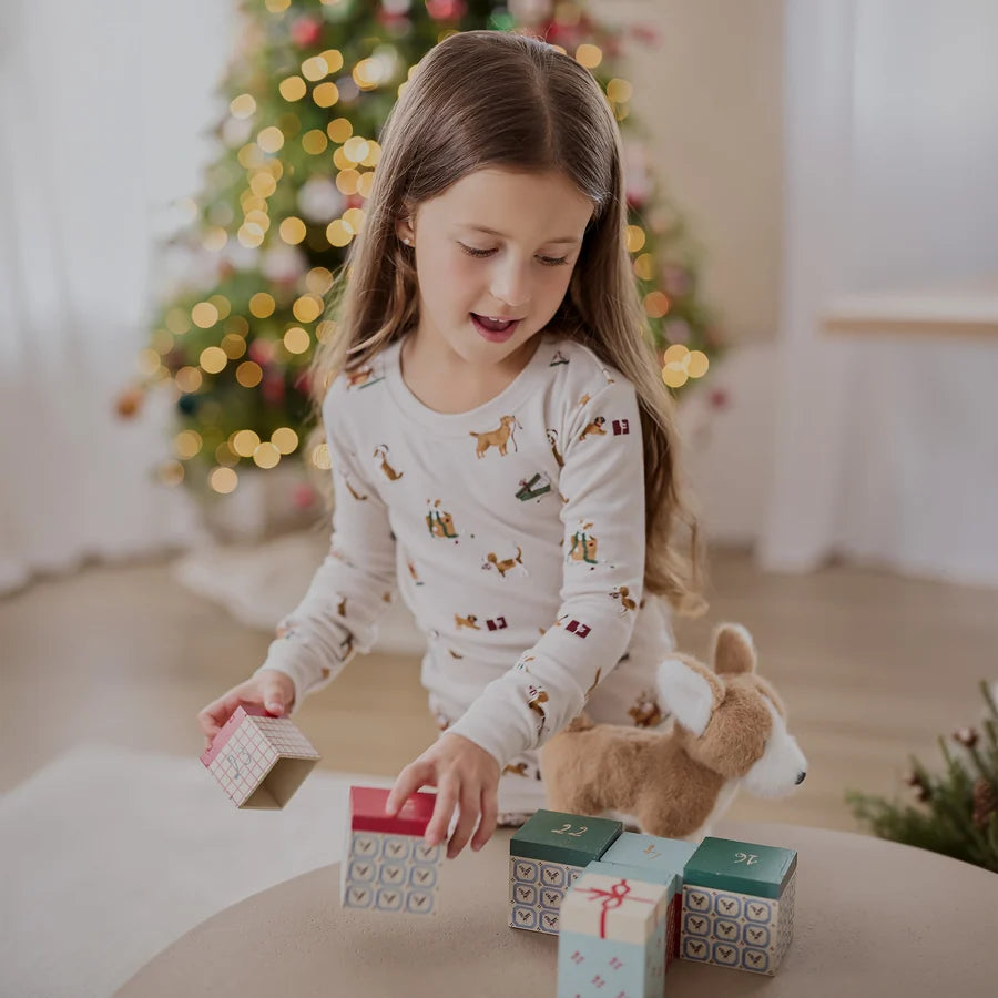 Santa Paws Creme Pj Set