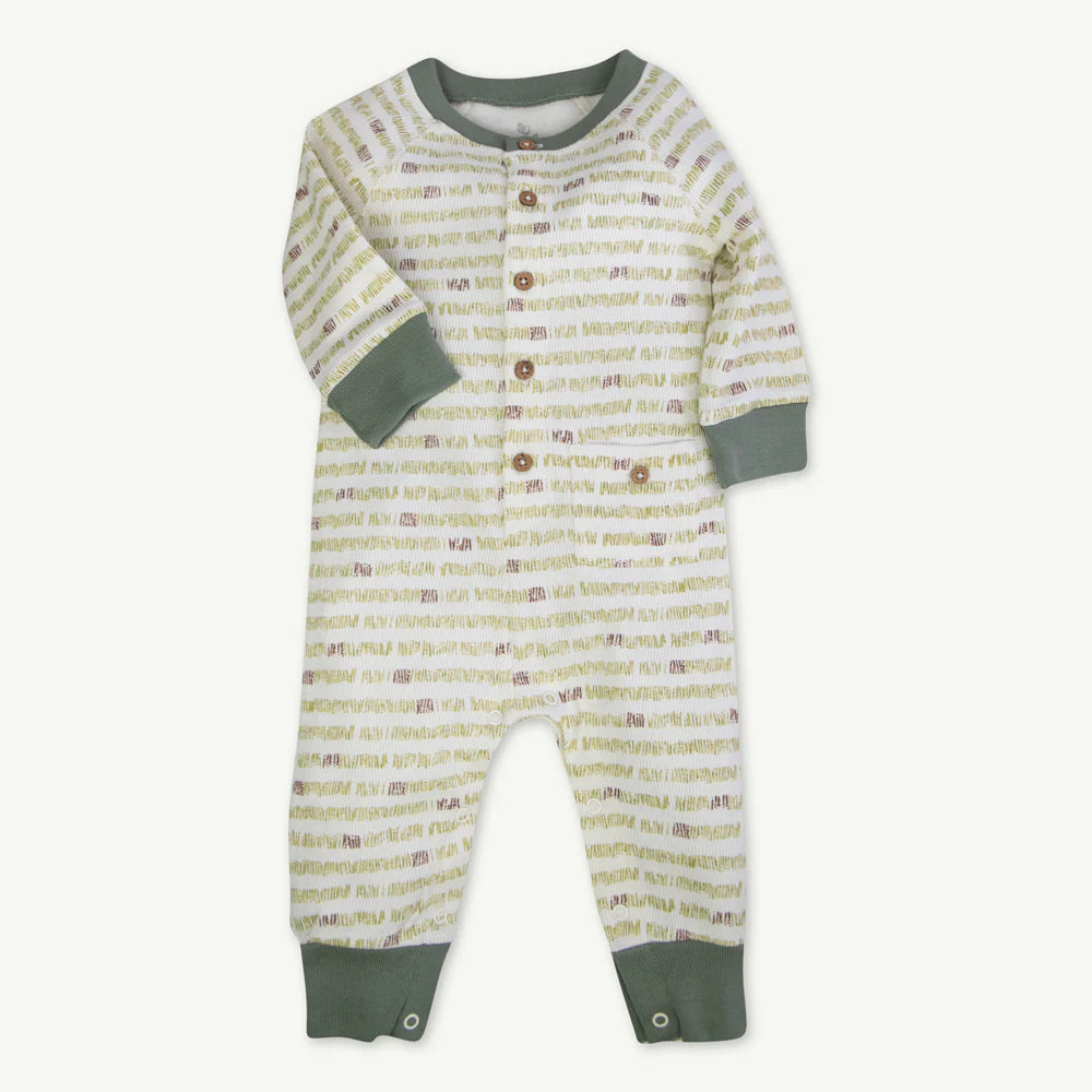Moose Geo Stripes Coverall: Sage