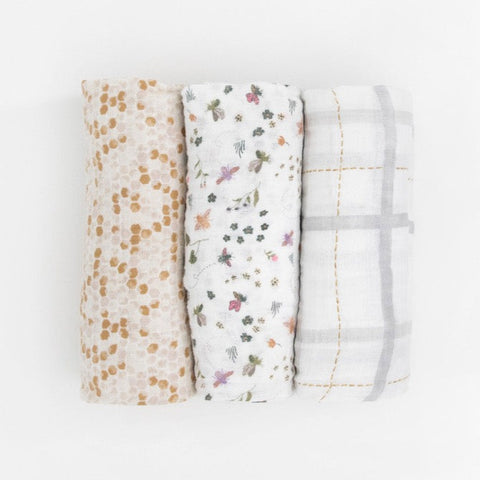 Garden Bees Swaddle Set