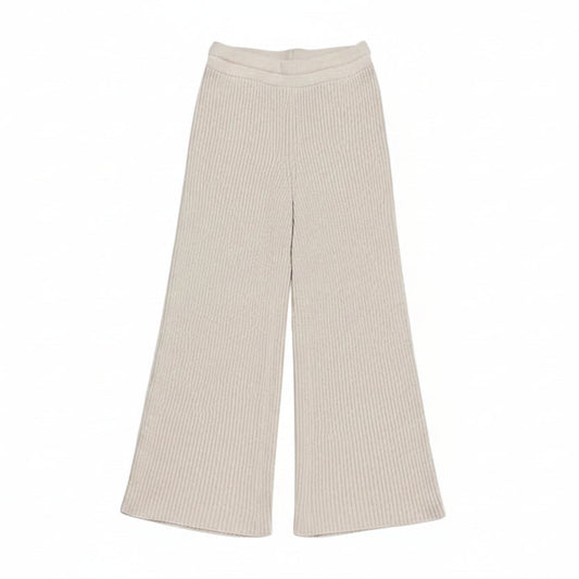 Wide Leg Knit Pants- seed